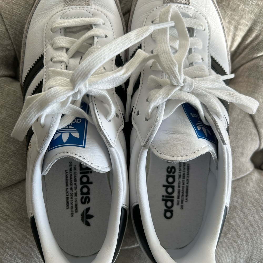 Adidas Samba OG Shoes Cloud White/Core Black/gum sole